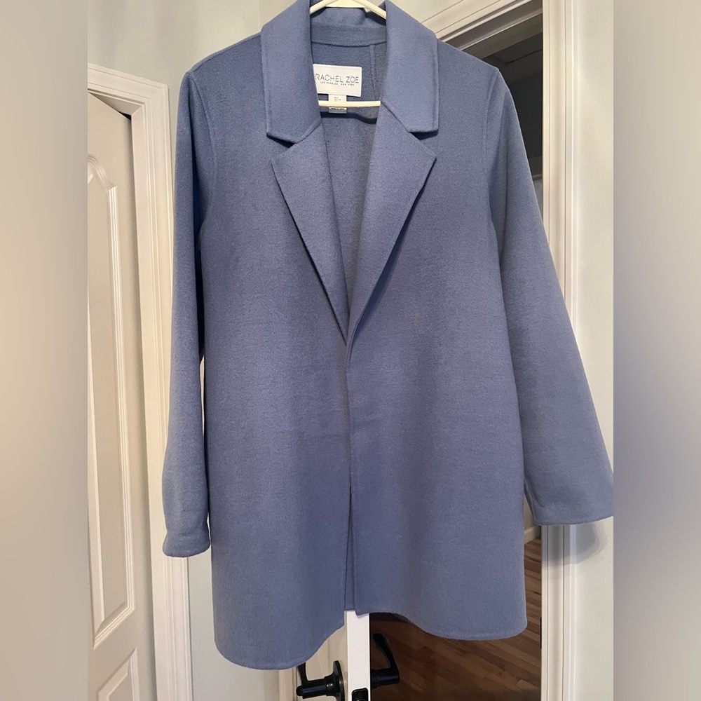 Rachel Zoe Light Blue Trench Coat, New without tag